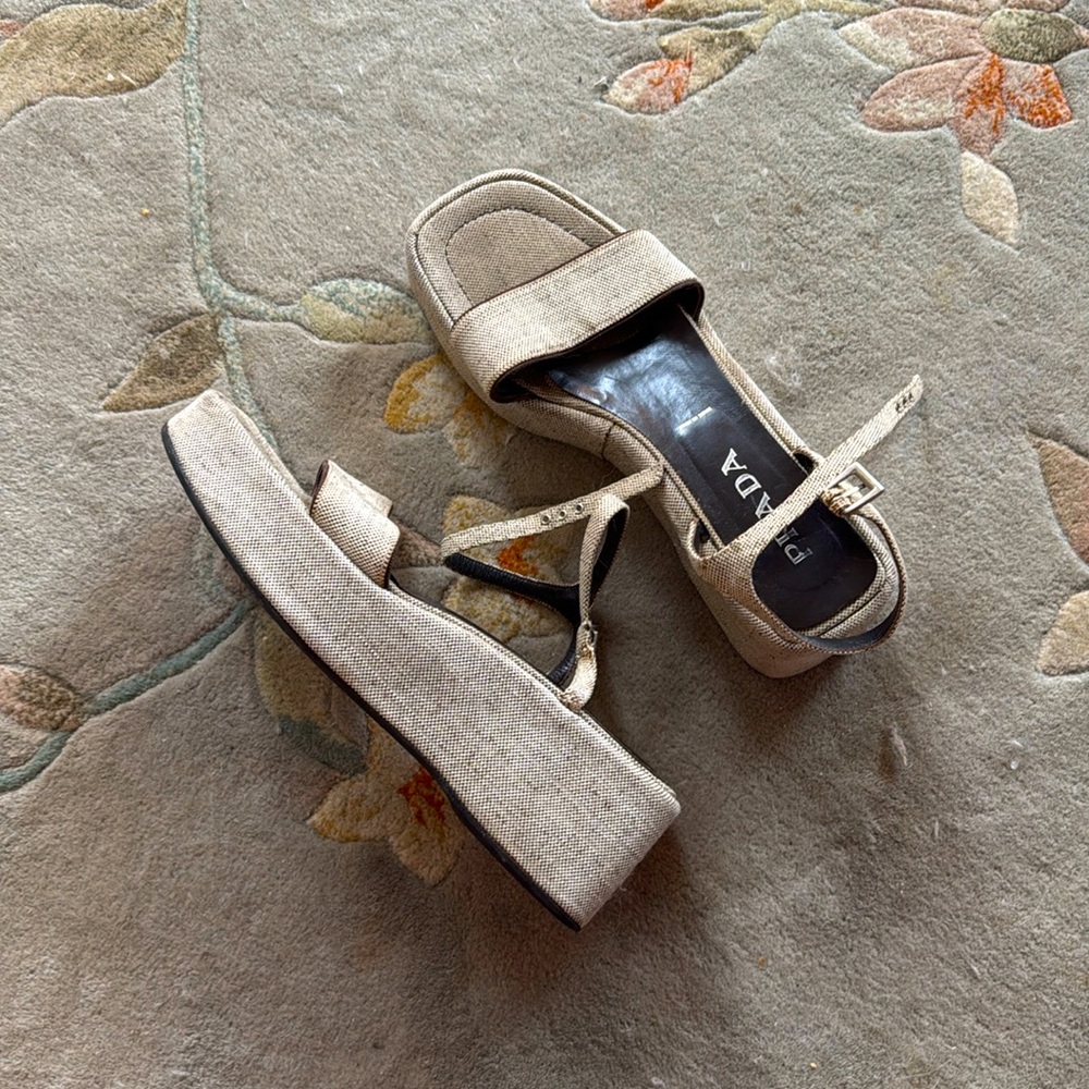 Prada platform sandals